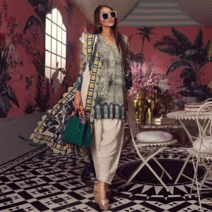 Sana Safinaz Muzlin Lawn Collection 2019 – 17A - Verde