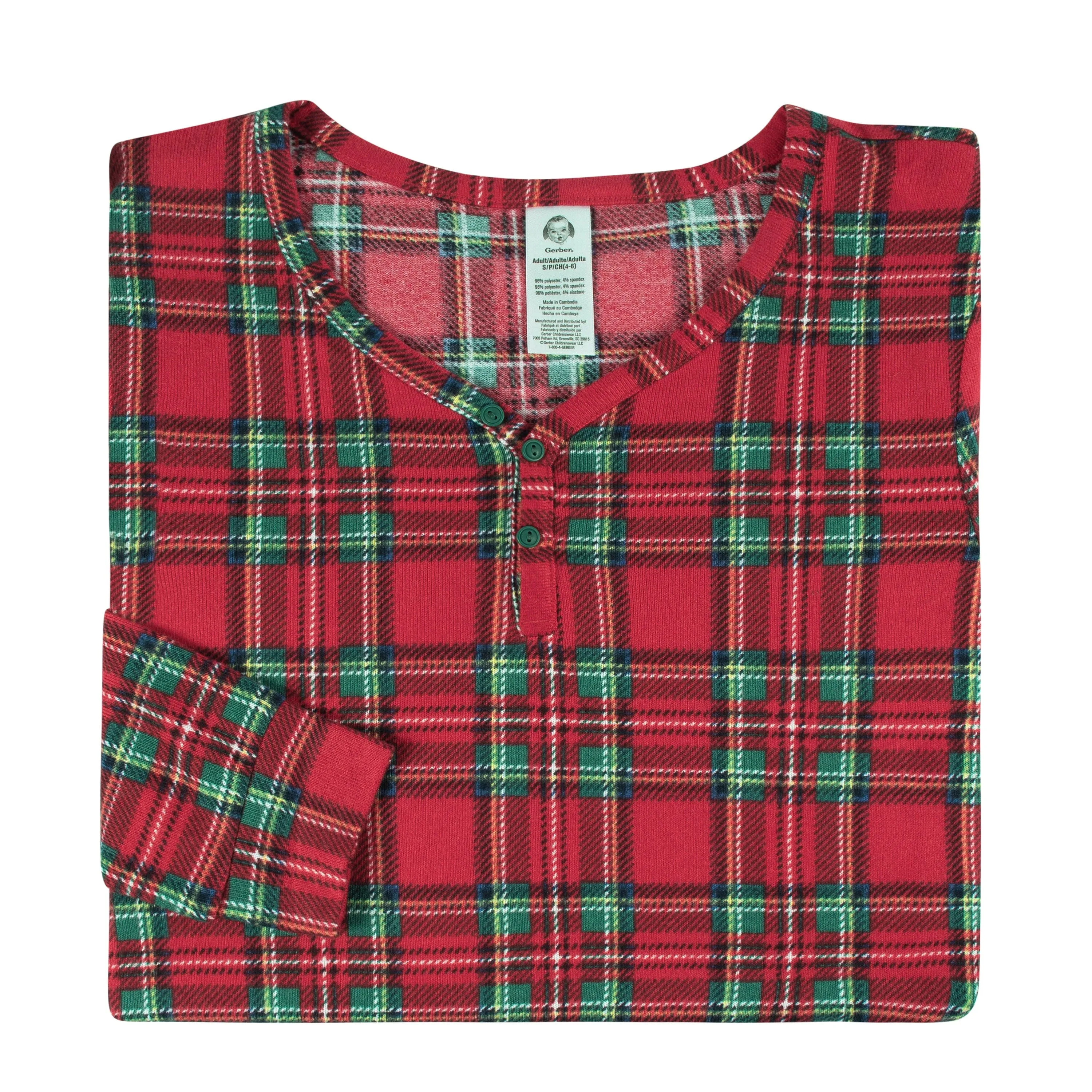 2-Piece Women's Stewart Plaid Hacci Pajama Set