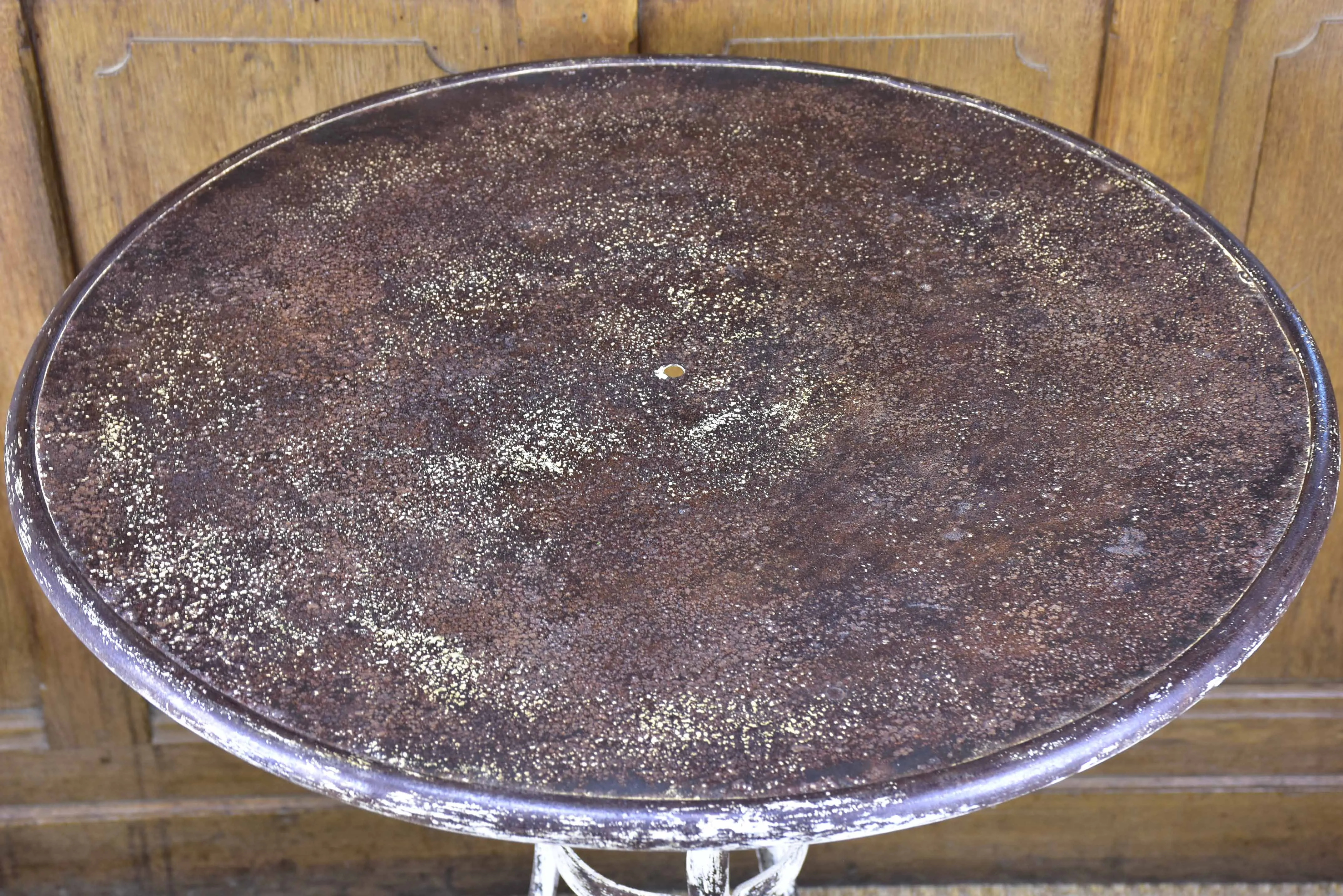 Antique French round garden table - Arras