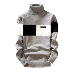 Autumn And Winter Youth Men's Sweater Student Thick Turtleneck Sweater