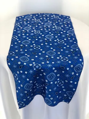 Blue Bandana Table Runners