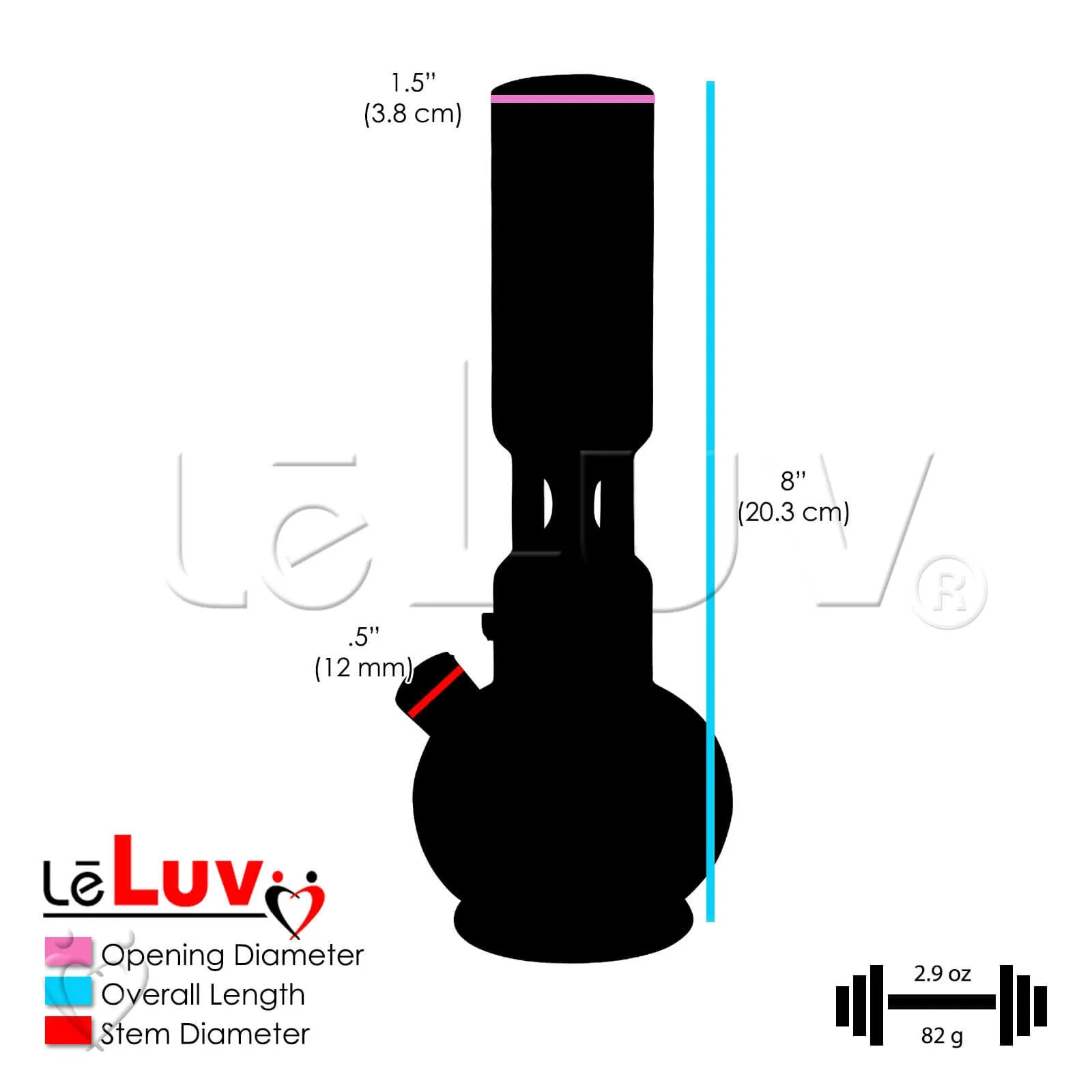 Bong Lucky 7 3D Printed Ice Chamber Standard Stem