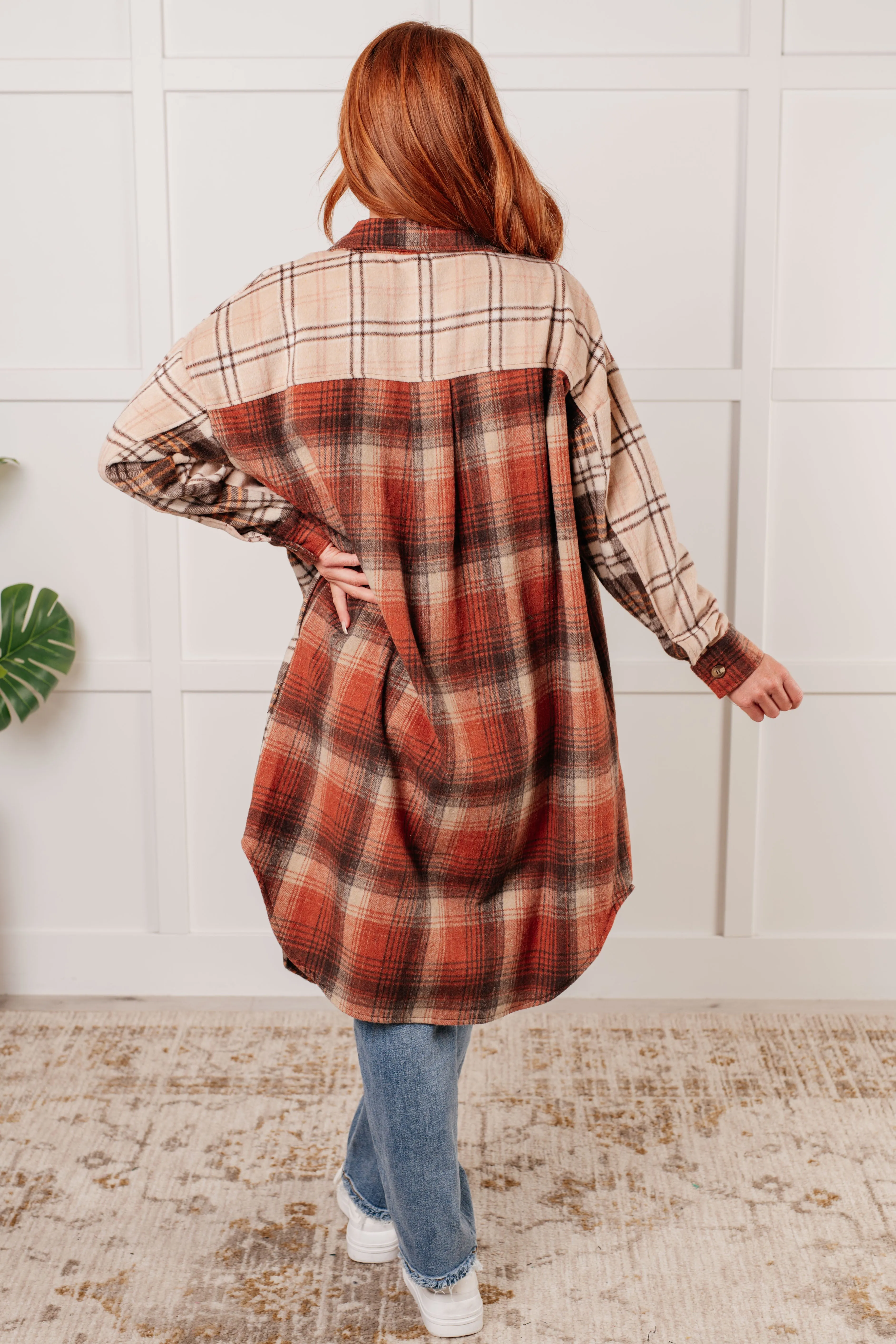 Cabin Fever Flannel Plaid Oversized Shacket - 11/5