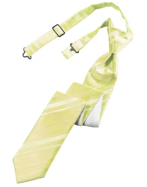 Canary Striped Satin Skinny Windsor Tie