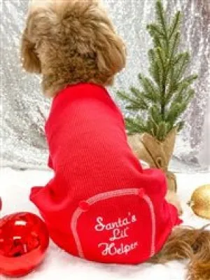 Christmas Dog Pajama - Santas Lil Helper