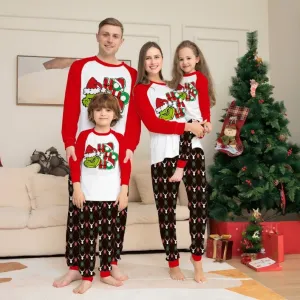 Christmas Grinch parent-child matching pajamas