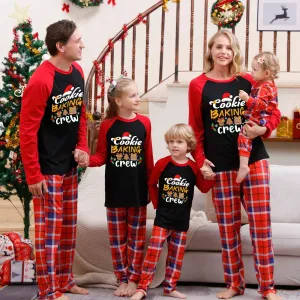 “Cookie Baking Crew” Christmas Plaid Family Pajama Set