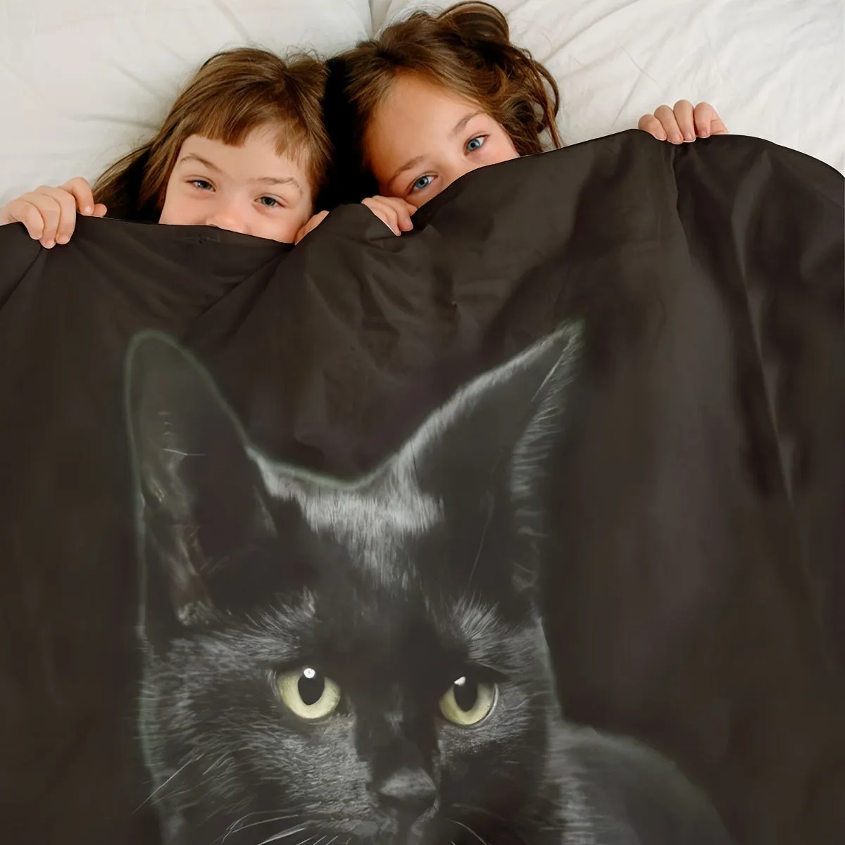 Cozy Cat Flannel Blanket Perfect Gift for Women and Men