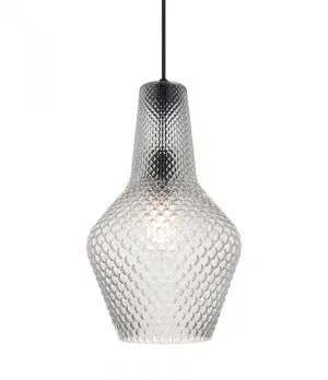 Diamond Textured Glass 1 Light Pendant