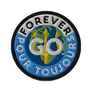 Embroidered patches - Forever GO Pour Toujours