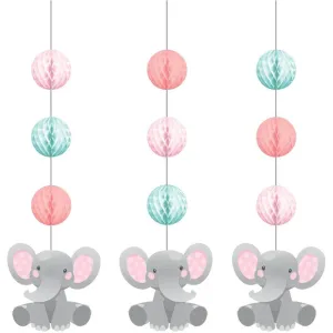 Enchanting Elephants Girl Hanging Cutouts