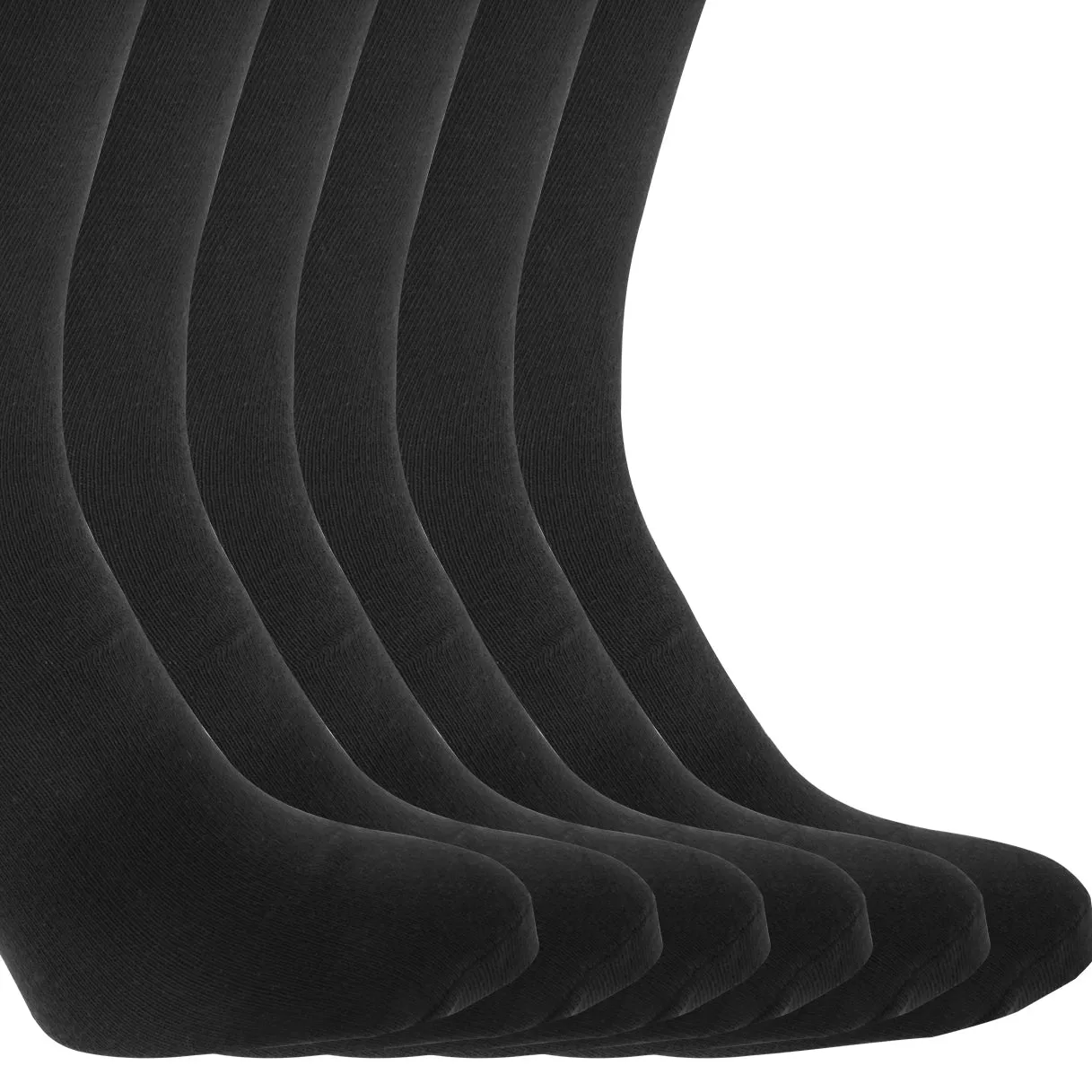 FLOSO Mens Cotton Mix Lycra Socks (Pack Of 6)