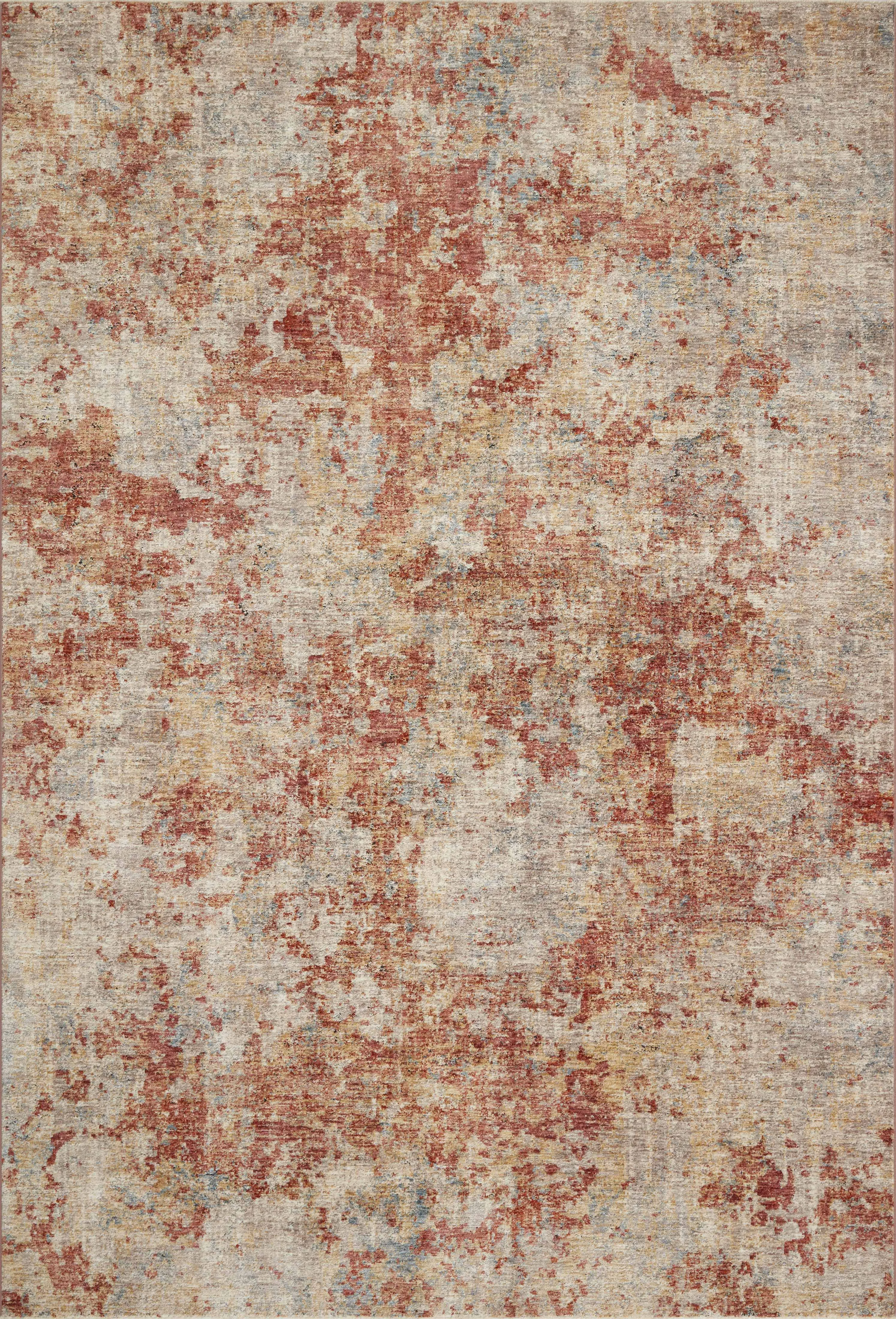 Gaia Rug in Taupe & Brick