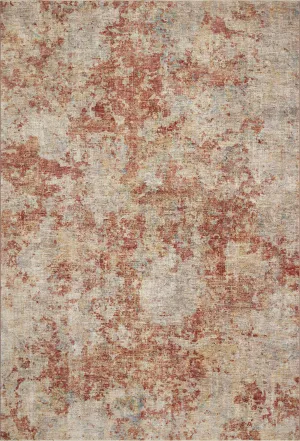 Gaia Rug in Taupe & Brick