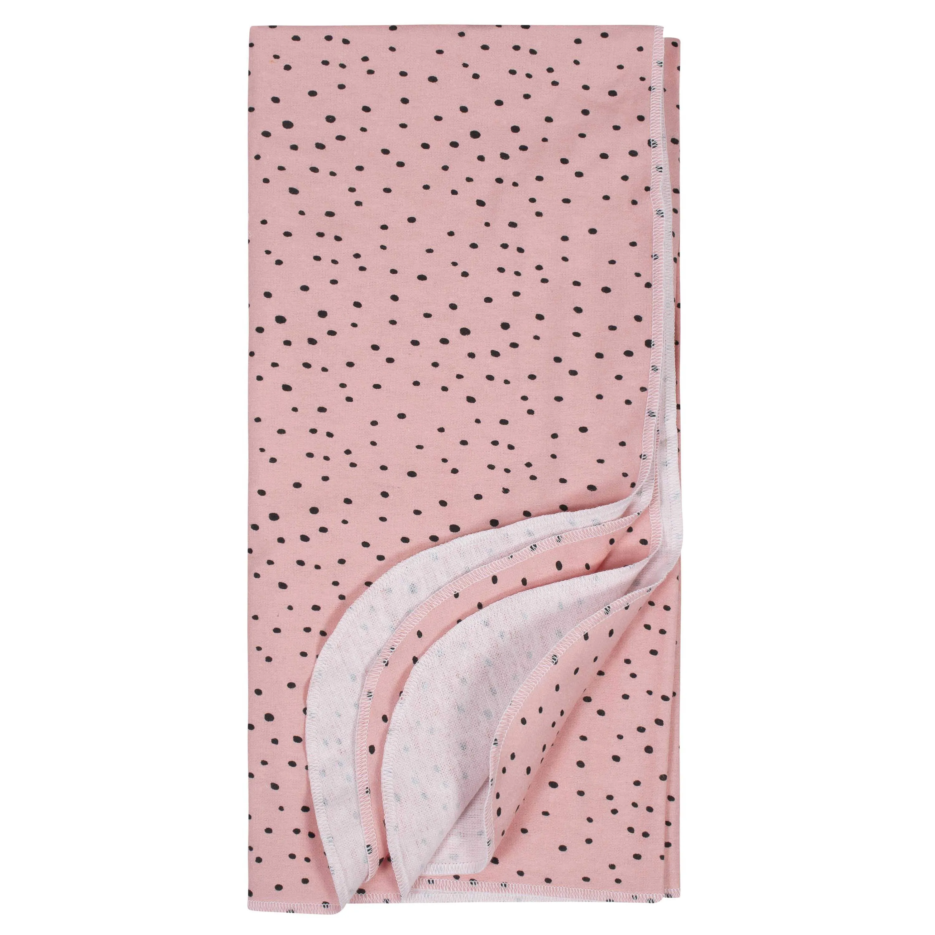 Gerber® 4-Pack Baby Girls Bear Flannel Blankets