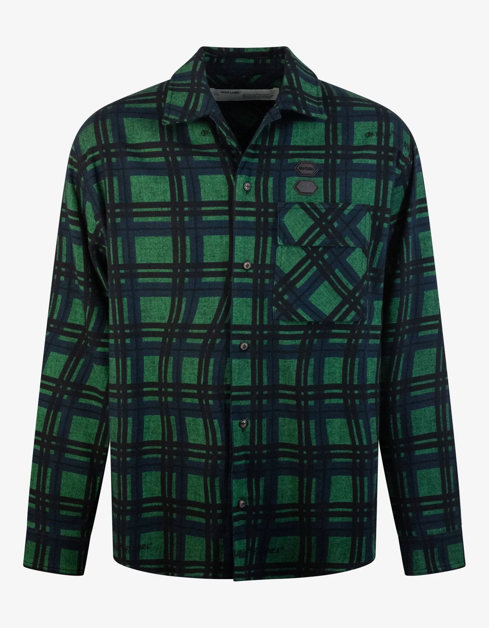 Green & Black Flannel Check Shirt -