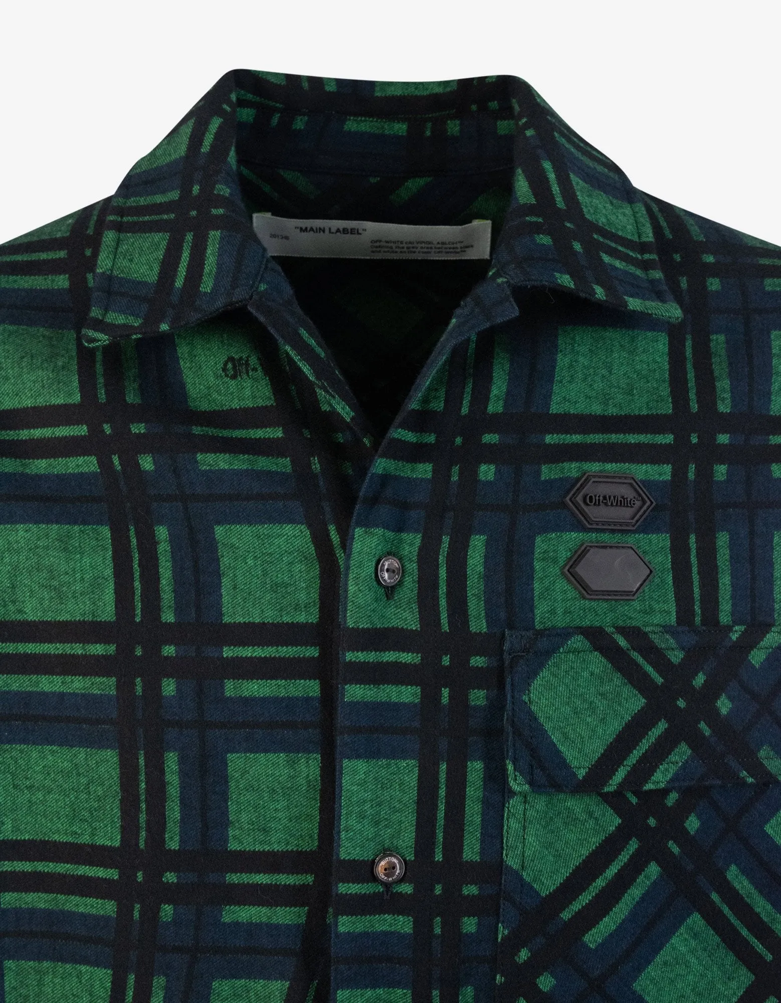 Green & Black Flannel Check Shirt -