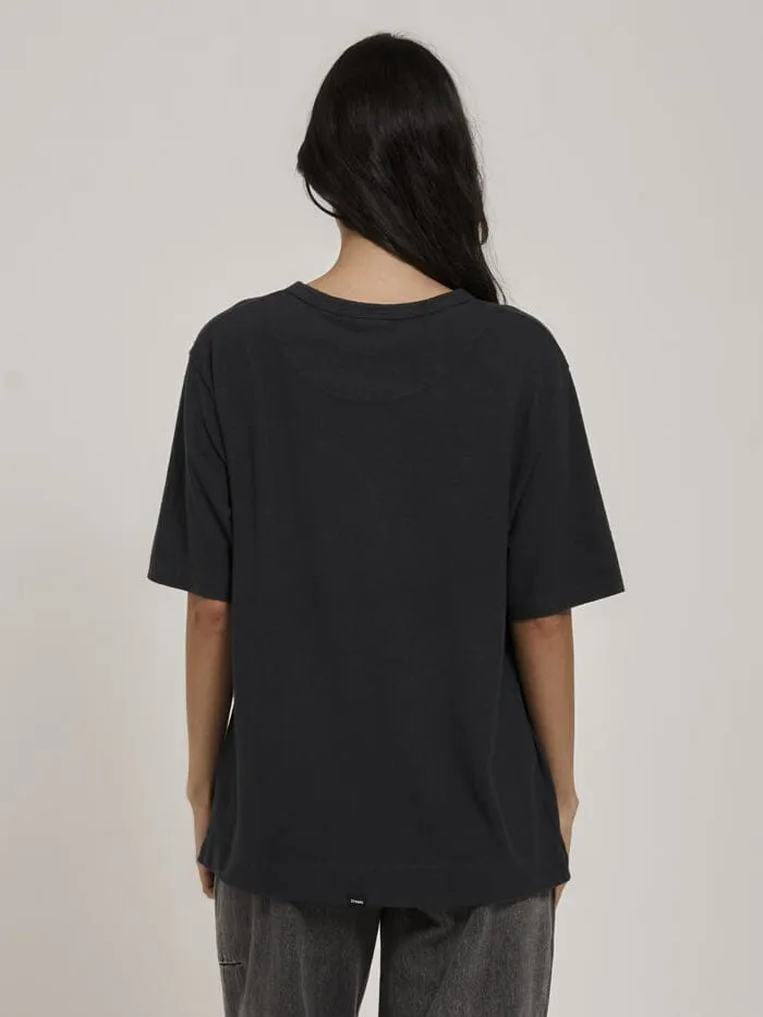 Hemp Lightweight Box Fit Tee - Petrol