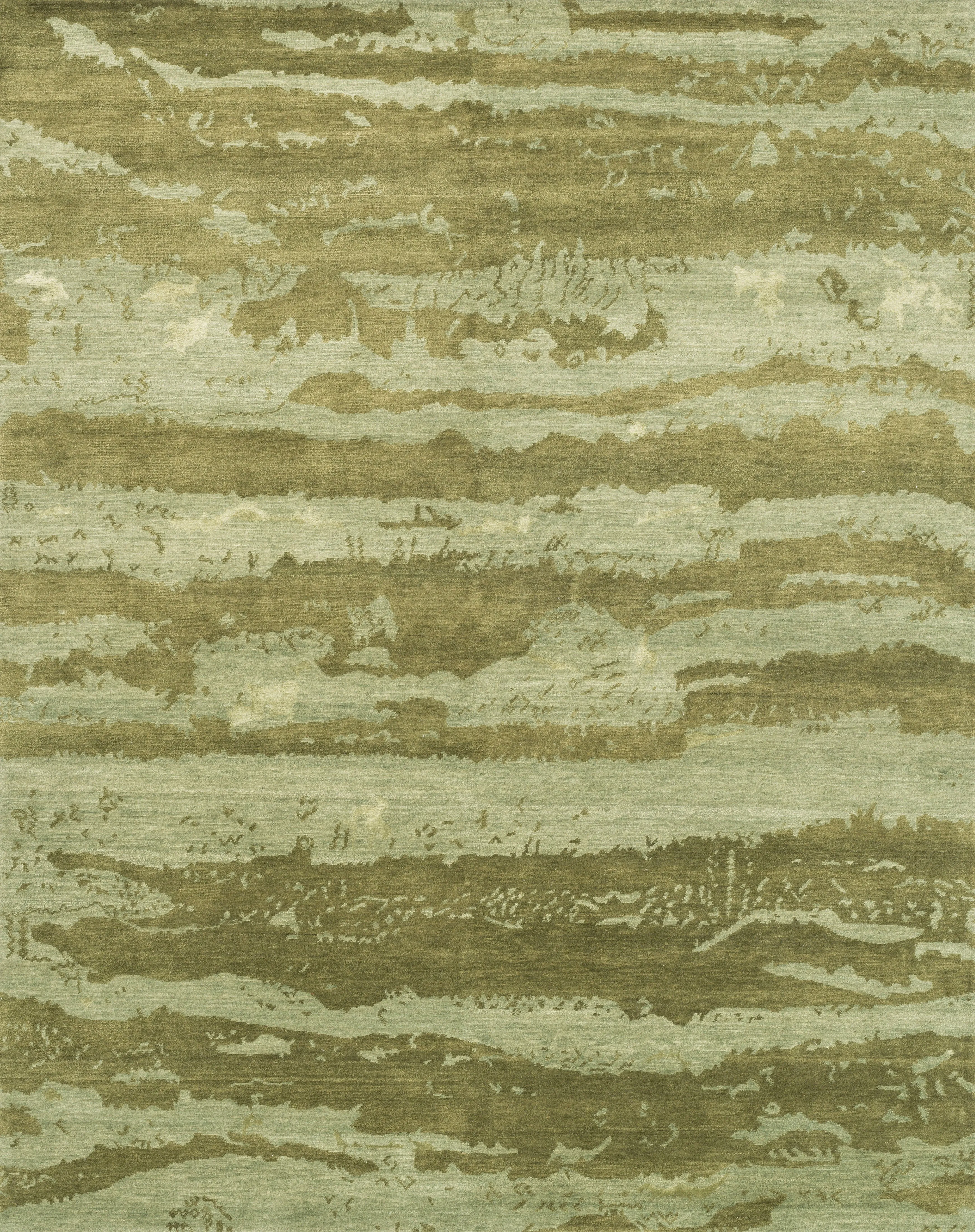 Hermitage Rug in Seafoam Green