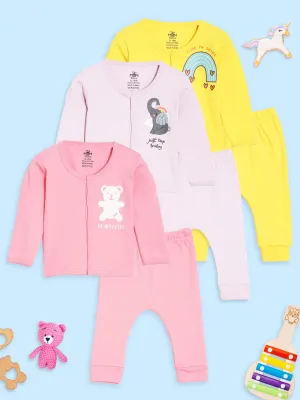 Infant Set Combo of 3: Time To Shine, Keep Smiling & Beary Cute