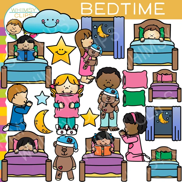 Kids Bedtime Clip Art