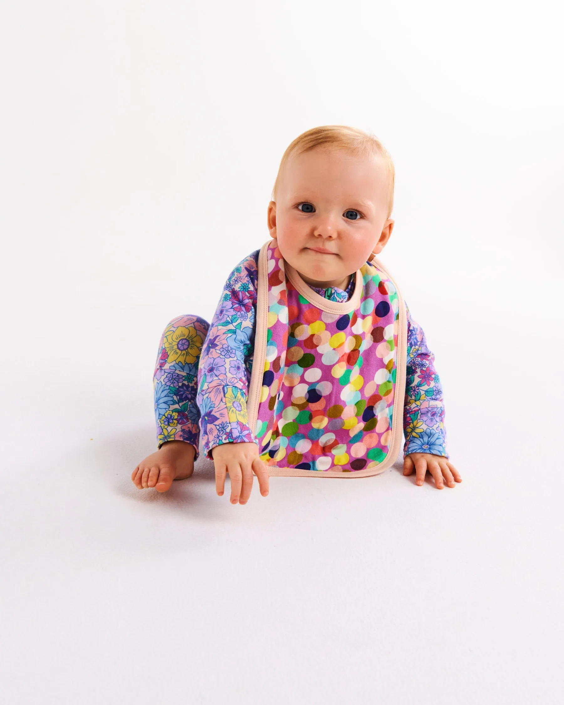 Kip & Co Confetti Pink Organic Cotton Bib