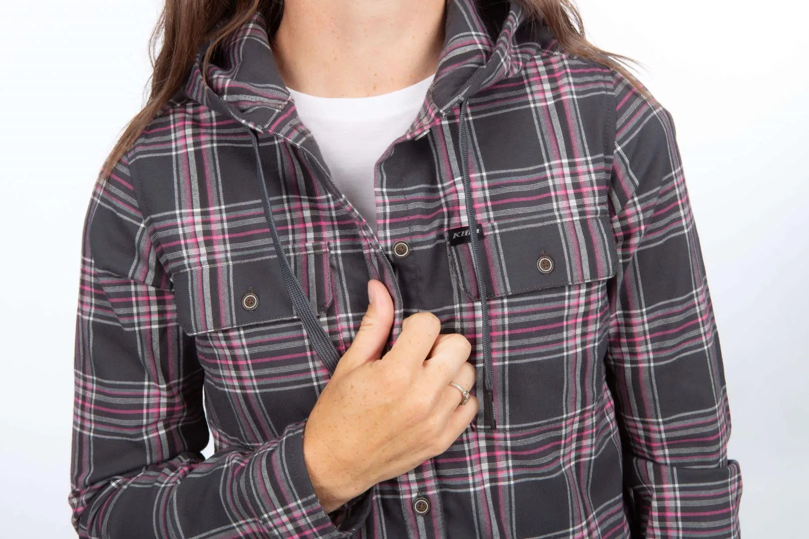 Klim Ginny Mountain Midweight Stretch Flannel Hoodie