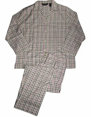 Knothe Lux - Mens Long Sleeve Broadcloth Pajamas