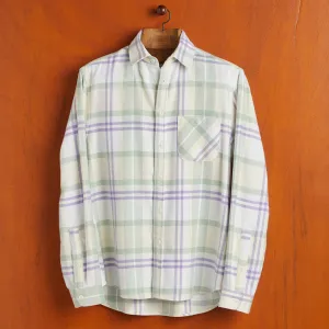 Lavanda Plaid Flannel Shirt - Lavender/Green