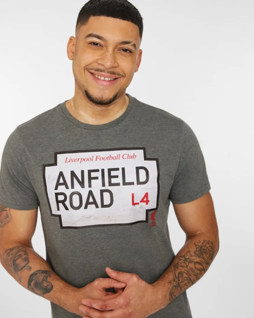 LFC Anfield Road Men's Tee GREY