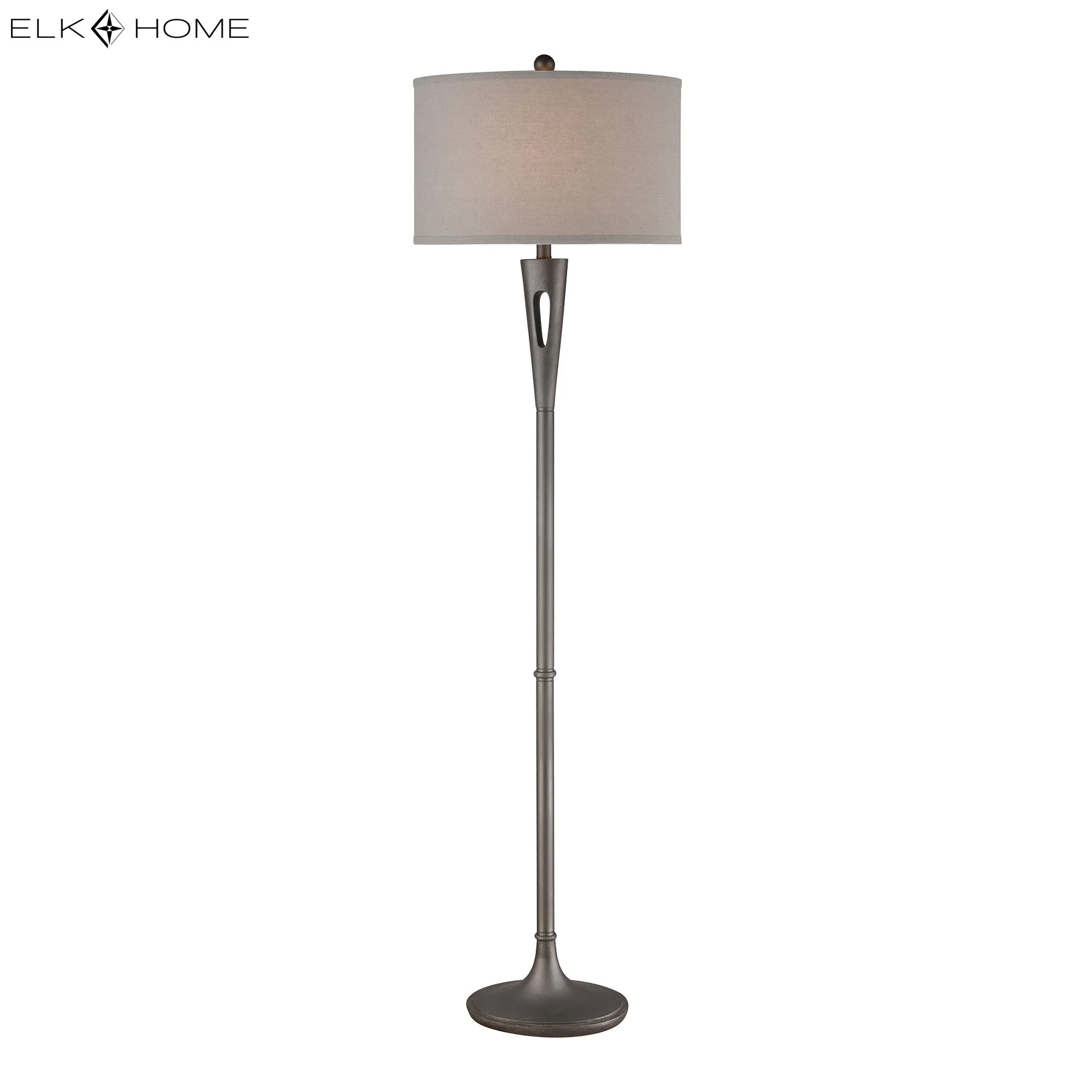 Lightning Rod 66" Floor Lamp in Pewter