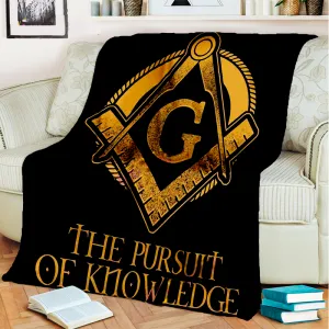 Master Mason Blue Lodge Blanket - The Pursuit Of Knowledge