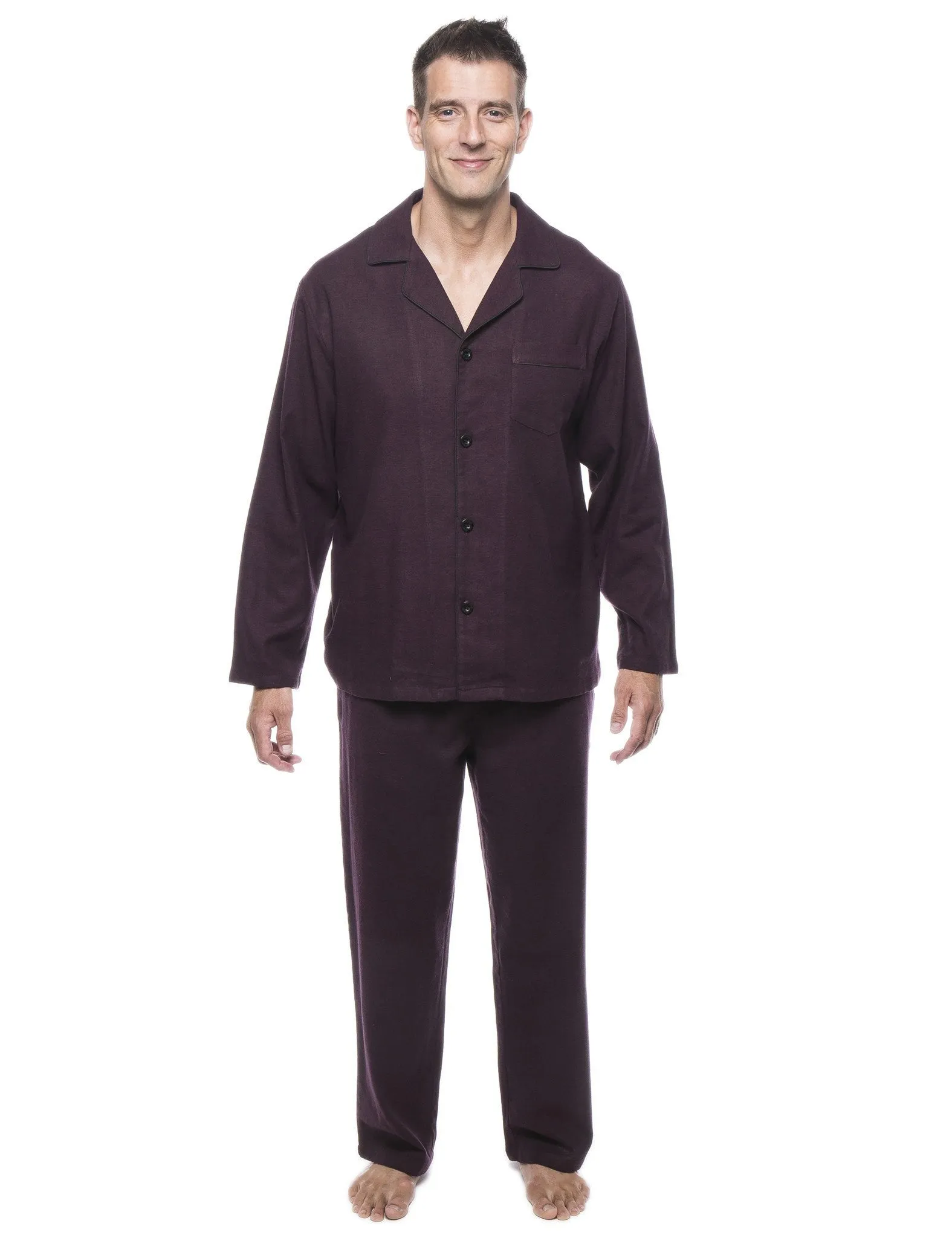 Men's 100% Cotton Flannel Pajama Set