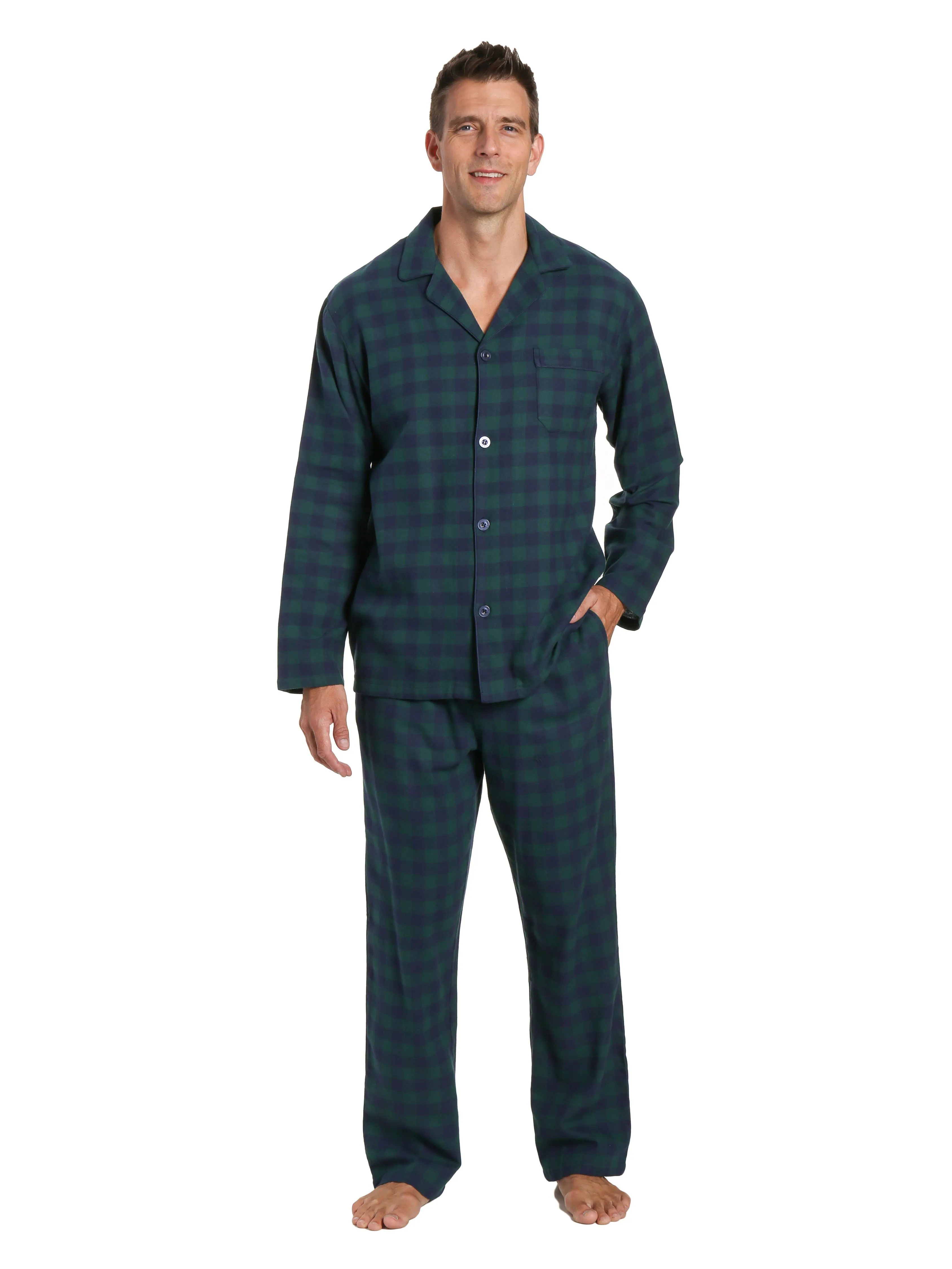 Men's 100% Cotton Flannel Pajama Set