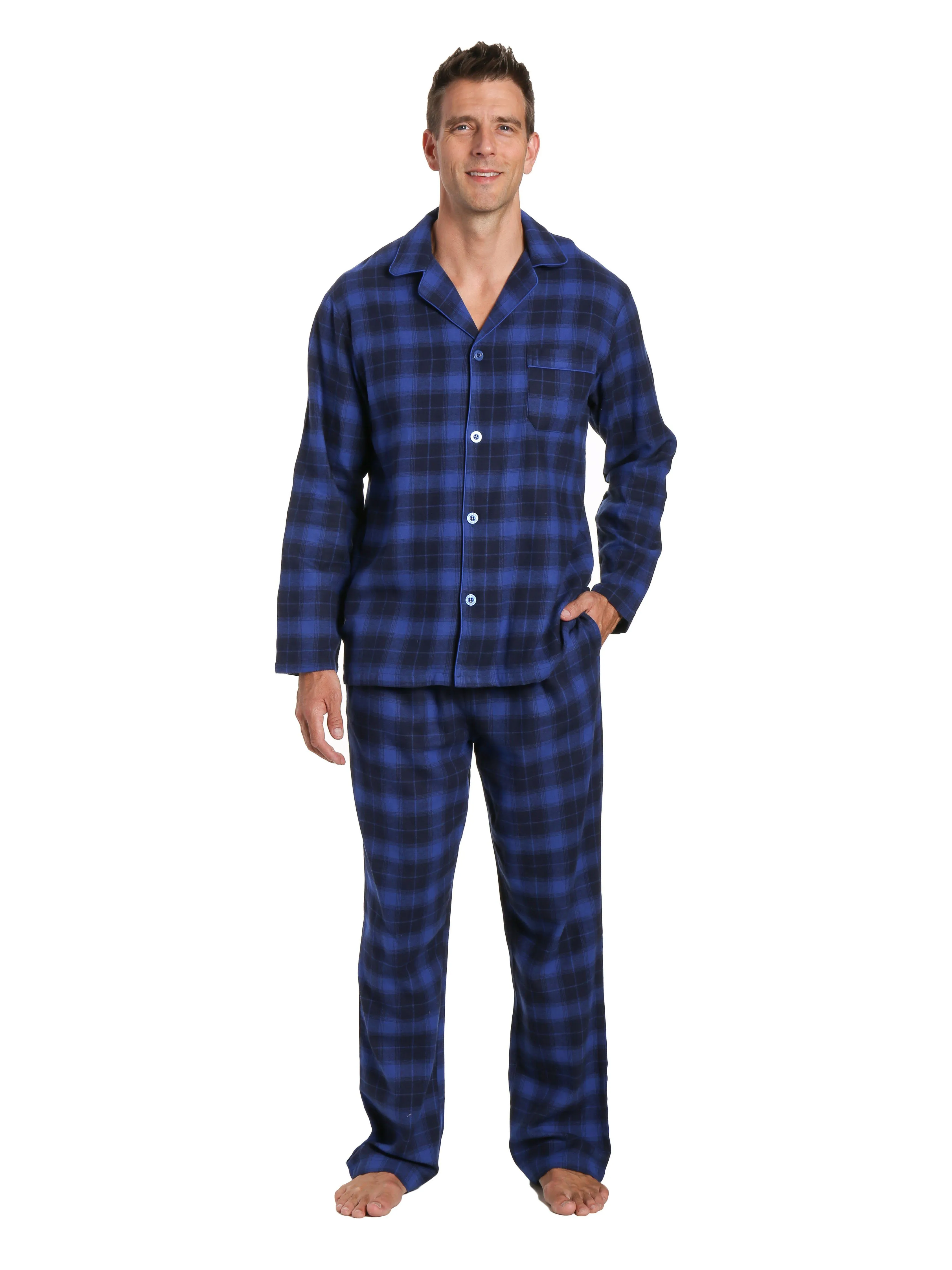 Men's 100% Cotton Flannel Pajama Set