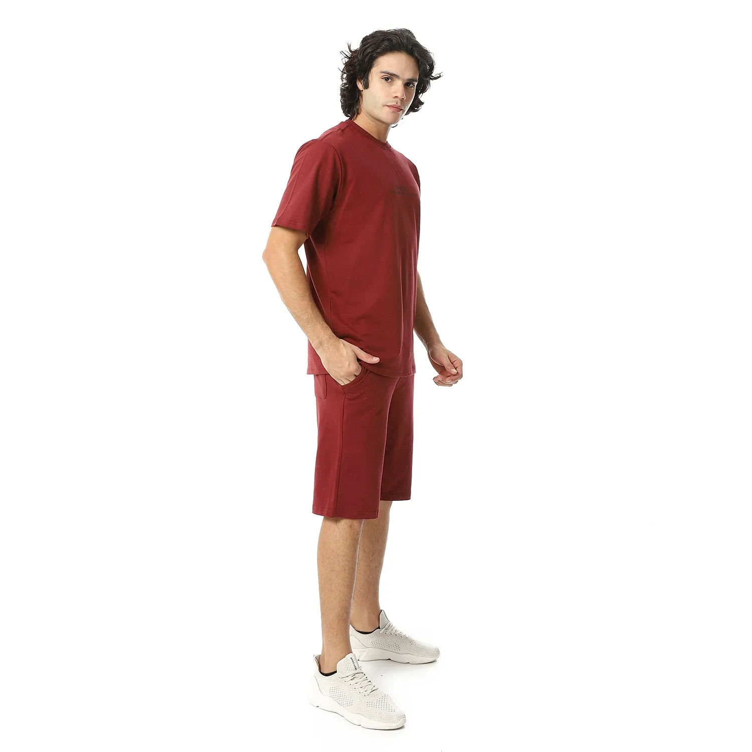 Men's pajama set - Dark Red