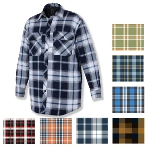 Milton 6704L Mens Full Placket Flannelette 3PK