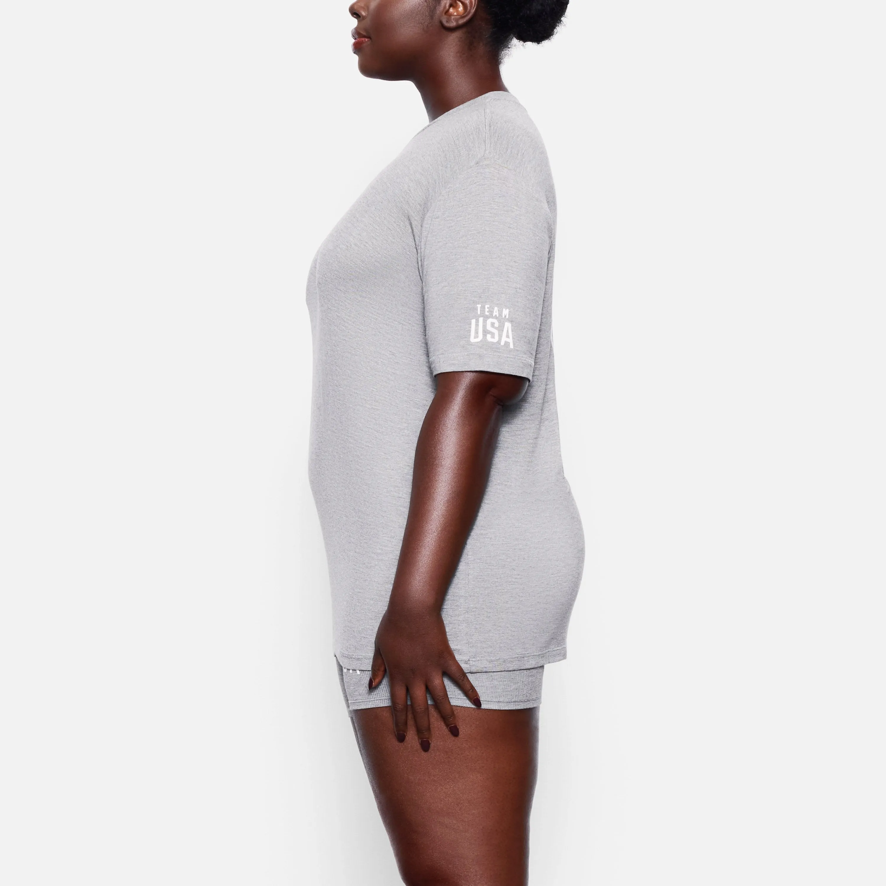 OLYMPIC CAPSULE JERSEY T-SHIRT | HEATHER GREY