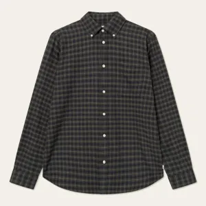 Pine Green Kent Cotton Check Shirt