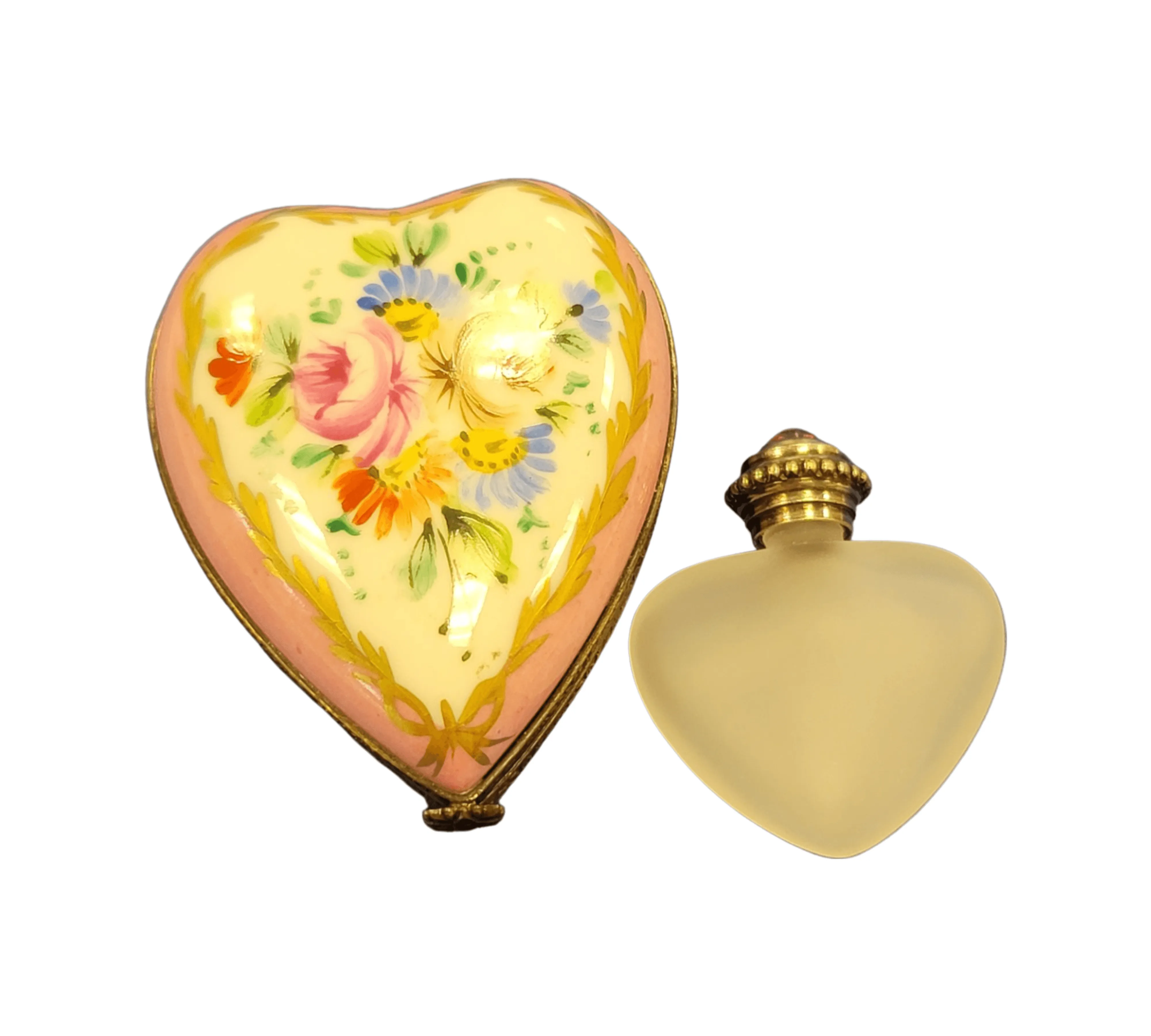 Pink Heart Perfume Bottle inside