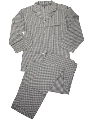 Private Label - Mens Big and Tall Broadcloth Plaid Long Sleeve Pajamas