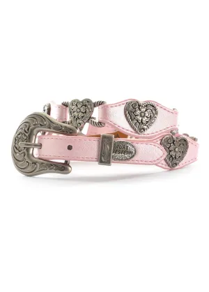 Pure Western Girls Heart Belt - Pink