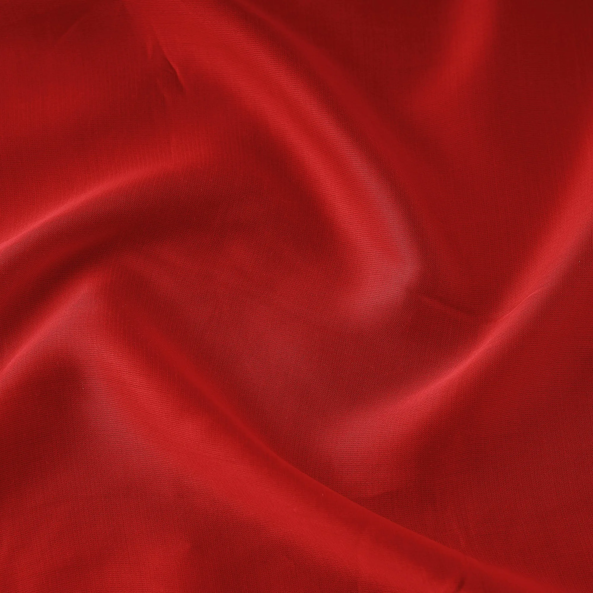 Red - Pure Modal Silk Plain Fabric 12