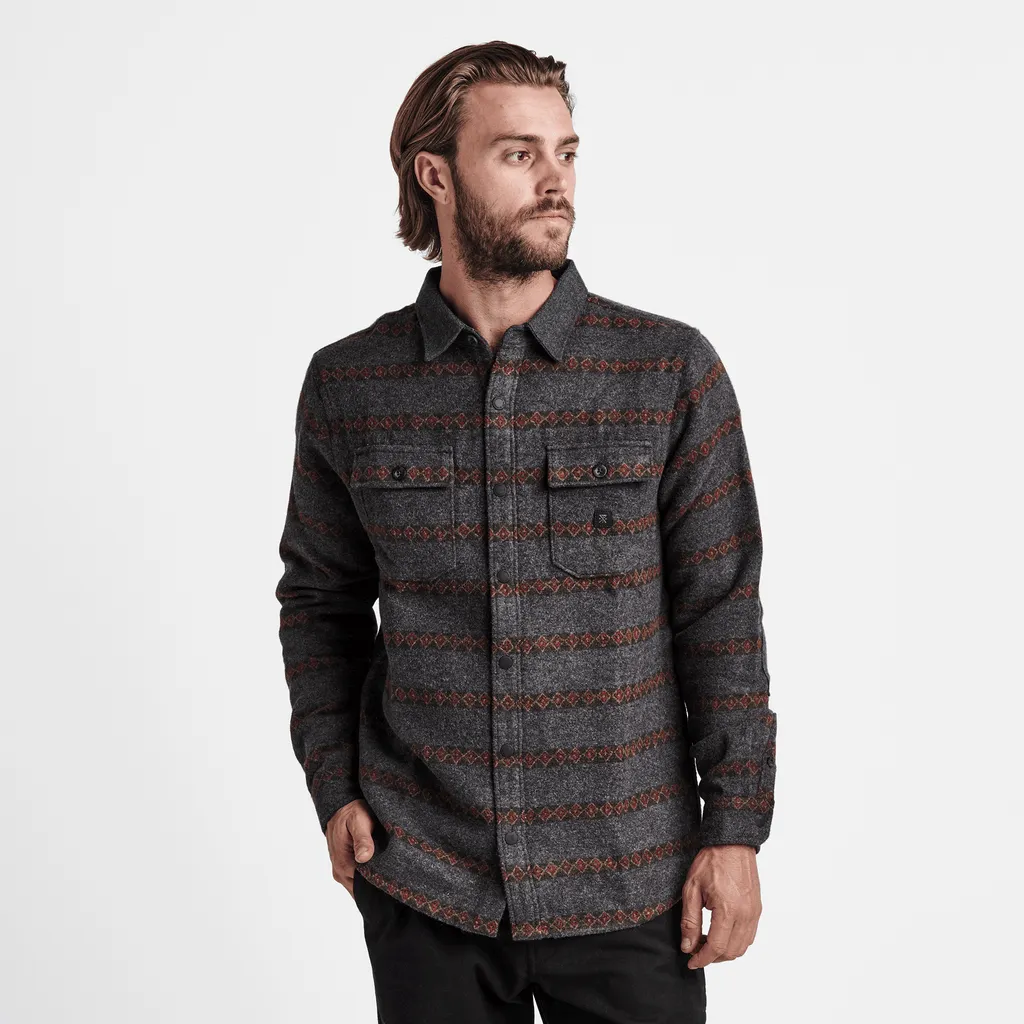 Roark Nordsman Flannel Shirt -Charcoal Heather