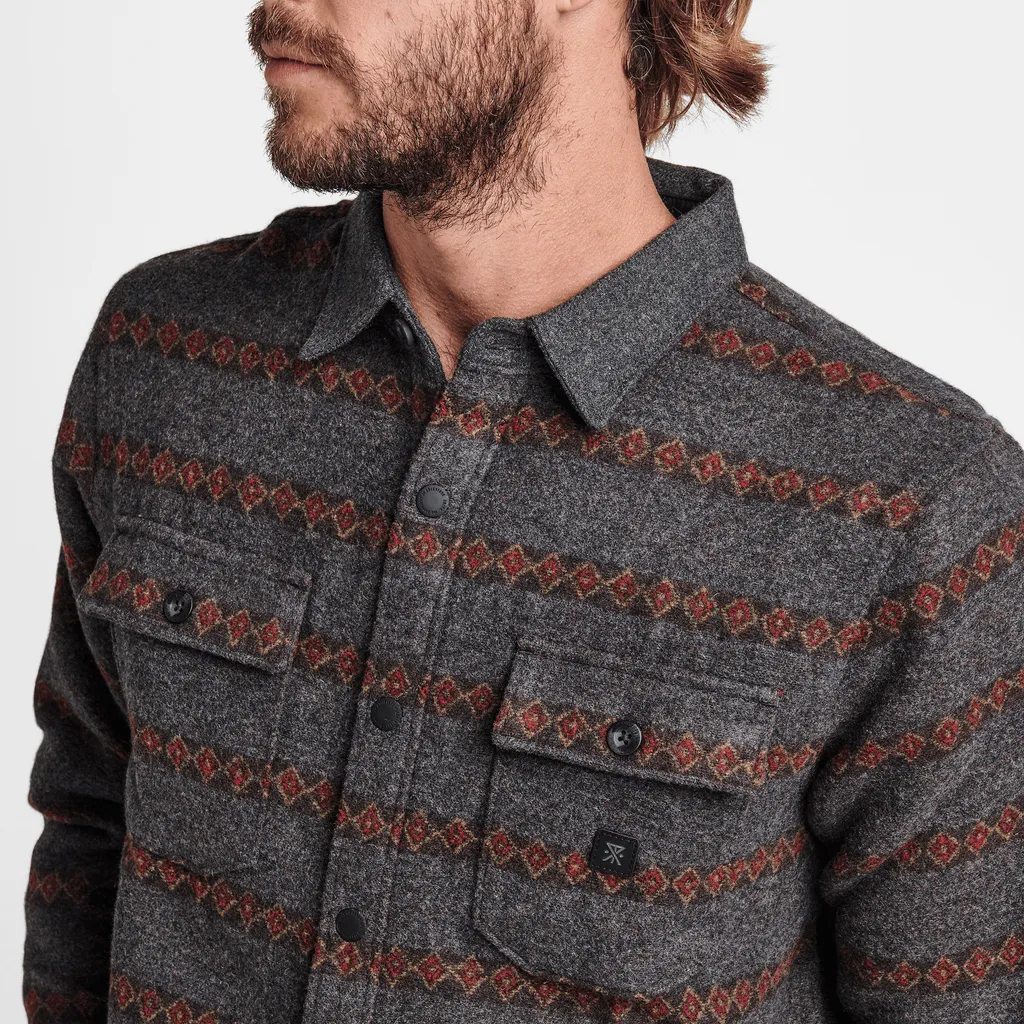 Roark Nordsman Flannel Shirt -Charcoal Heather