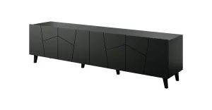 Rtv Cabinet Etna 200X42x52 Matte Black