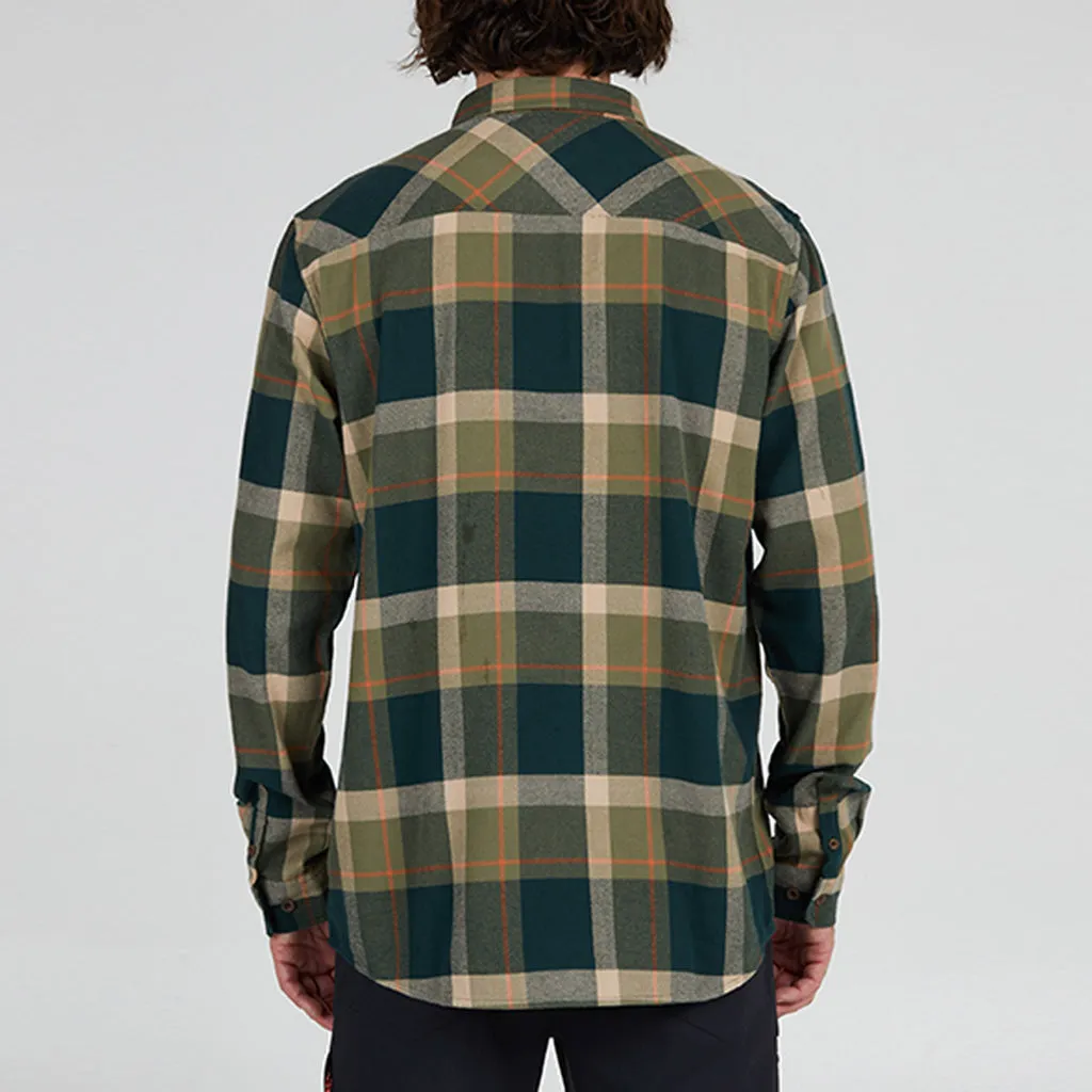 Salty Crew Mens Dawn Patrol Flannel - Spruce