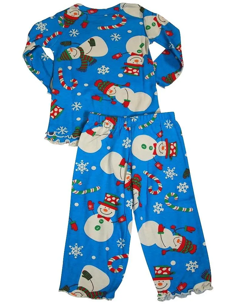 Sara's Prints Girls 2 Piece Long Sleeve Sleepwear Pajama Set - Flame Resistant, 20009