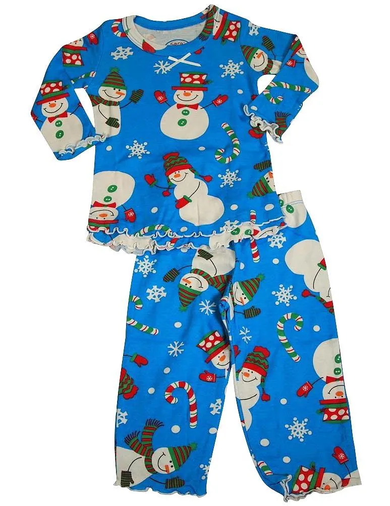 Sara's Prints Girls 2 Piece Long Sleeve Sleepwear Pajama Set - Flame Resistant, 20009