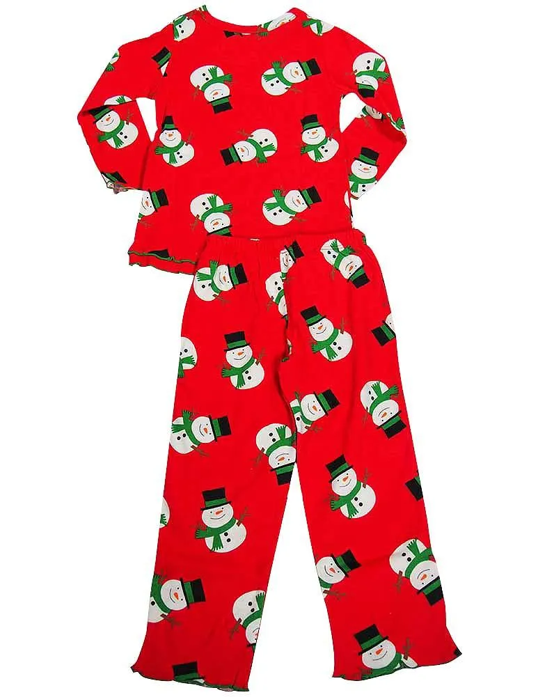 Sara's Prints Girls 2 Piece Long Sleeve Sleepwear Pajama Set - Flame Resistant, 20009